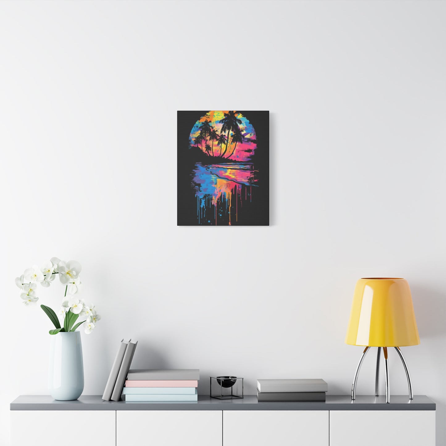 Beach- Vibrant Beach Sunset Canvas Art Print, Tropical Wall Decor, Home Aesthetic, Summer Vibes, Gift for Beach Lovers Printify Canvas Rhythm & Drip Apparel