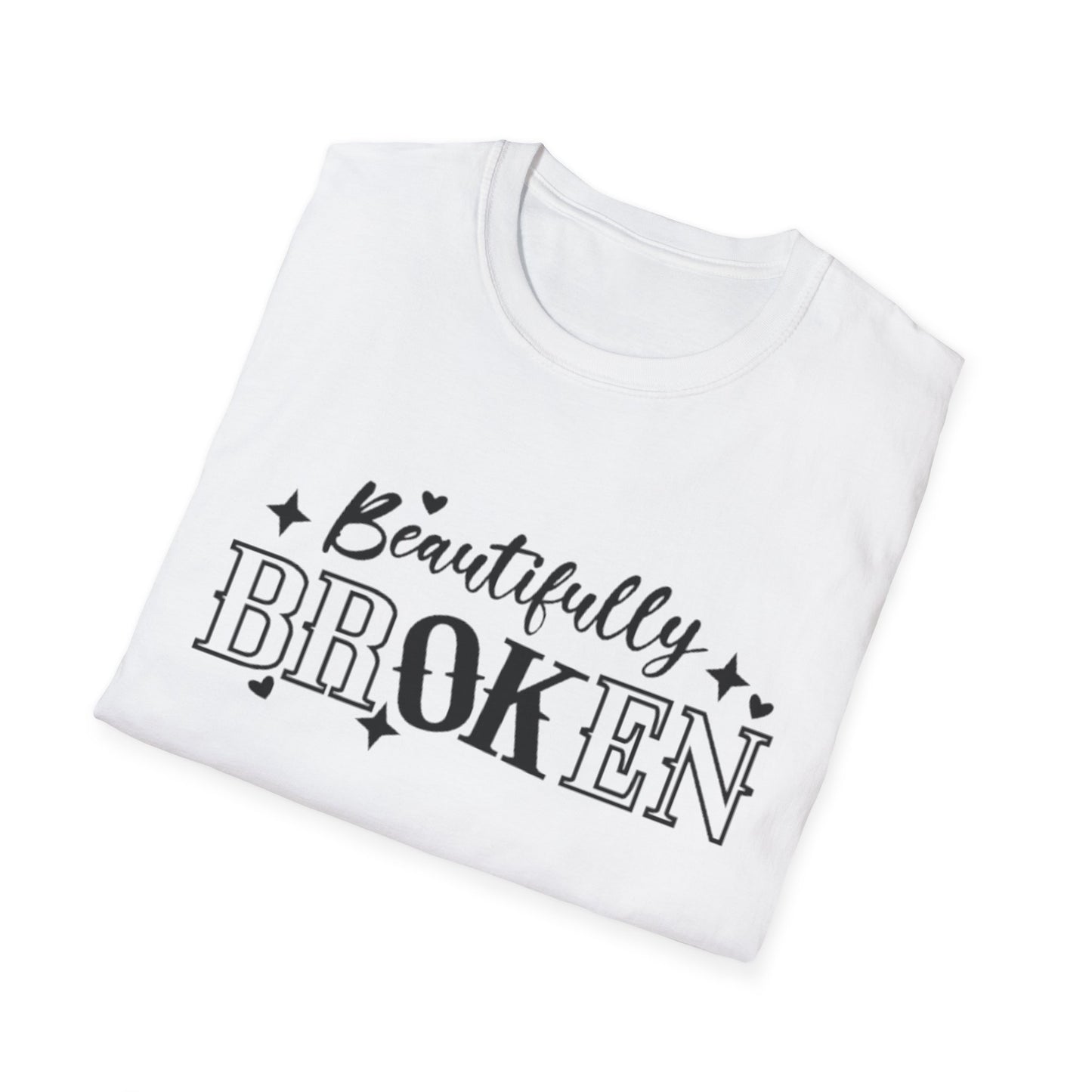 Beautifully Broken T-Shirt Printify T-Shirt Rhythm & Drip Apparel