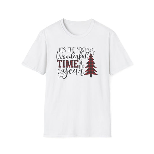 Winter- It's The Most Wonderful Time Of The Year T-Shirt White Printify T-Shirt Rhythm & Drip Apparel