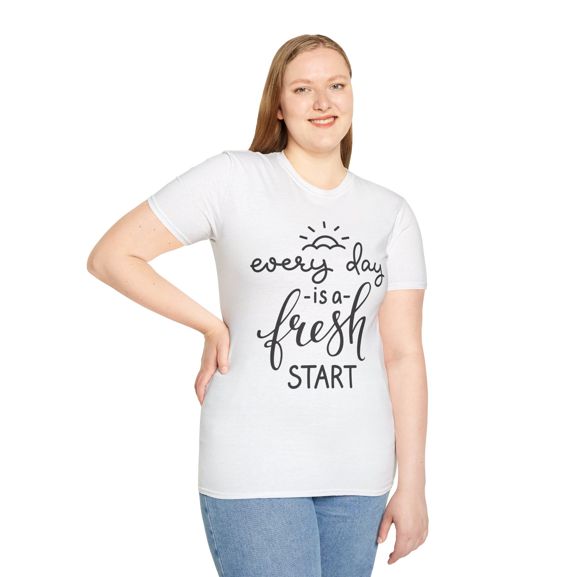 Every Day is a Fresh Start Unisex Softstyle T-Shirt - Rhythm & Drip