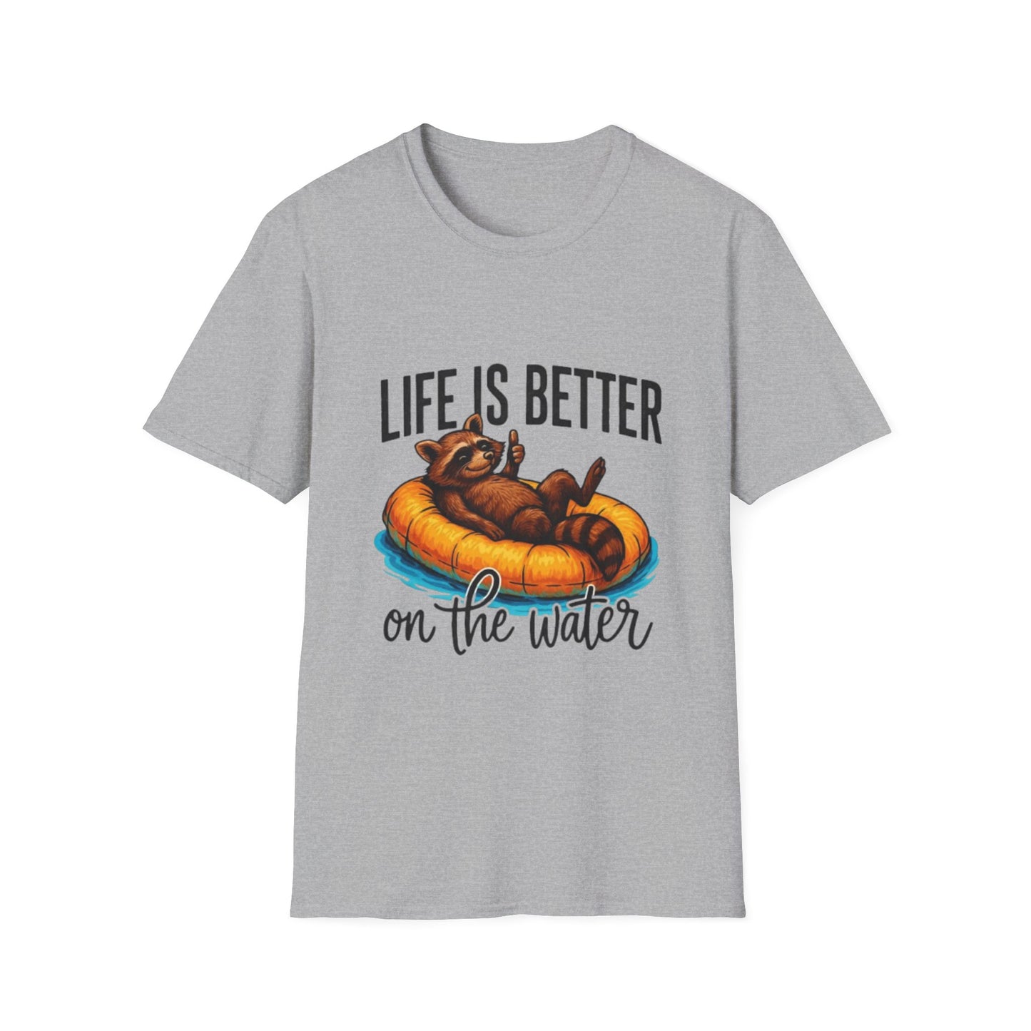 Summer- Life Is Better on the Water T-Shirt Sport Grey Printify T-Shirt Rhythm & Drip Apparel