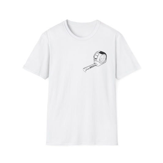 Being a Dick Won't Make Yours Any Bigger- Back And Front White Printify T-Shirt Rhythm & Drip Apparel