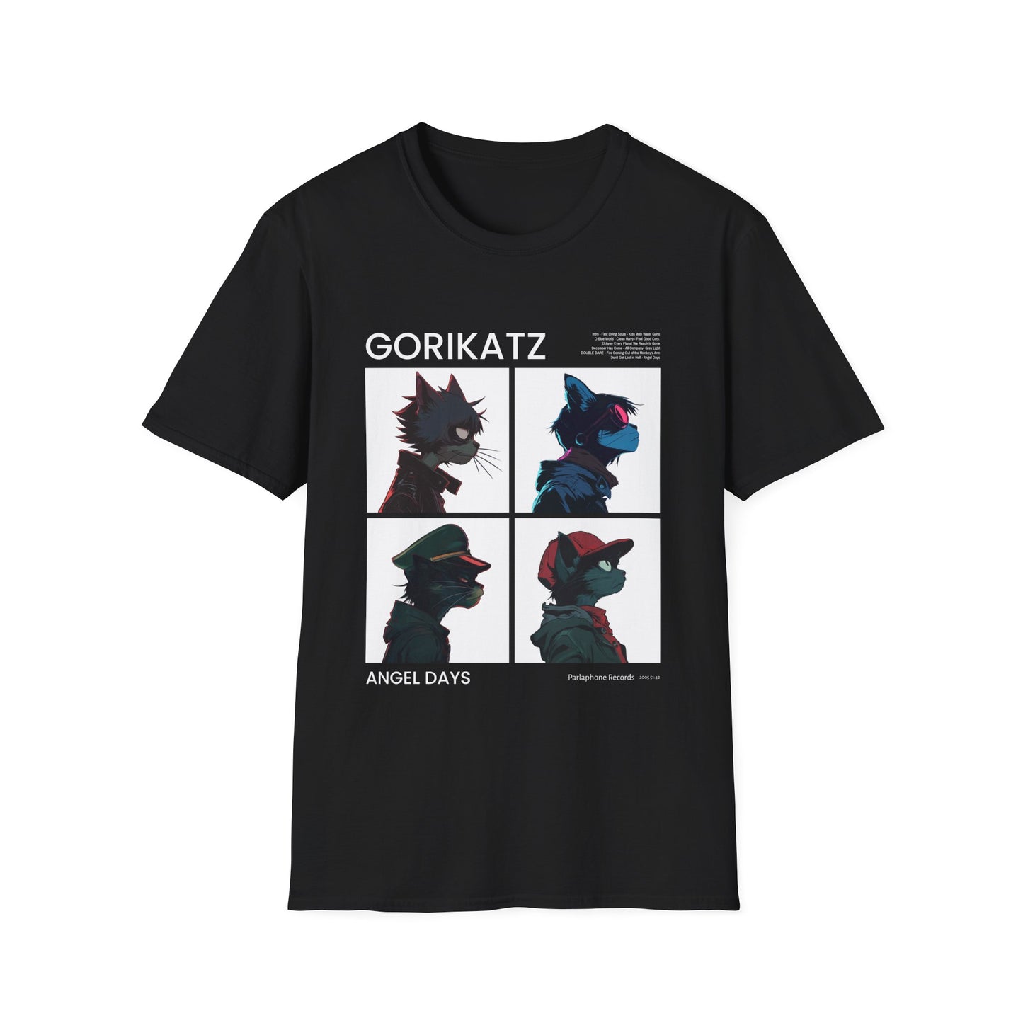 Music- Gorikatz Graphic Tee Black Printify T-Shirt Rhythm & Drip Apparel