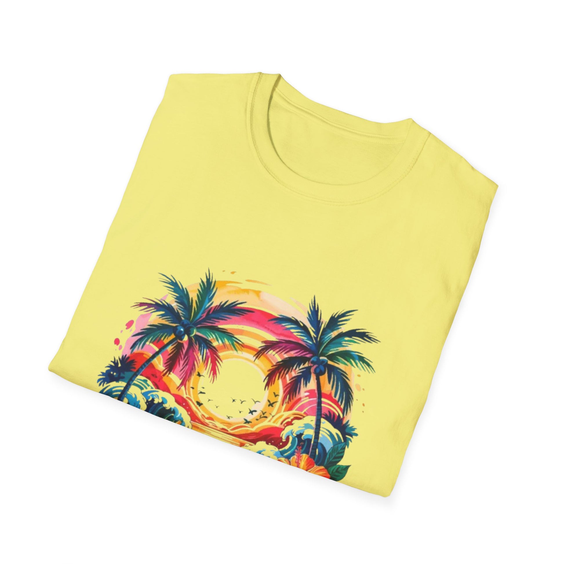 Summer- Tropical Sunset T-Shirt Printify T-Shirt Rhythm & Drip Apparel