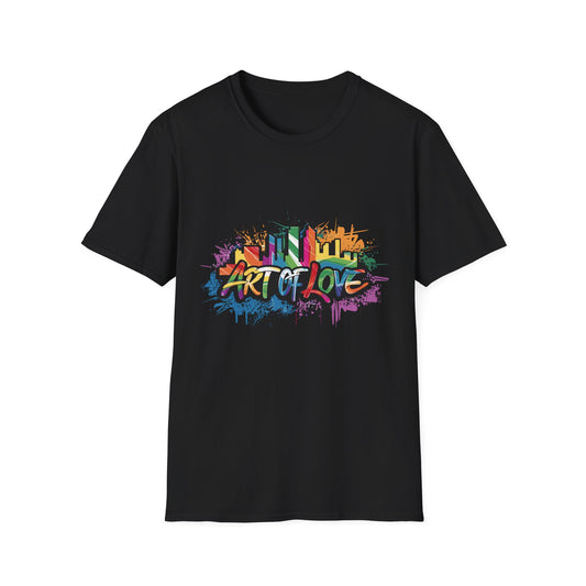 Art of Love LGTBQ T-Shirt Black Printify T-Shirt Rhythm & Drip Apparel