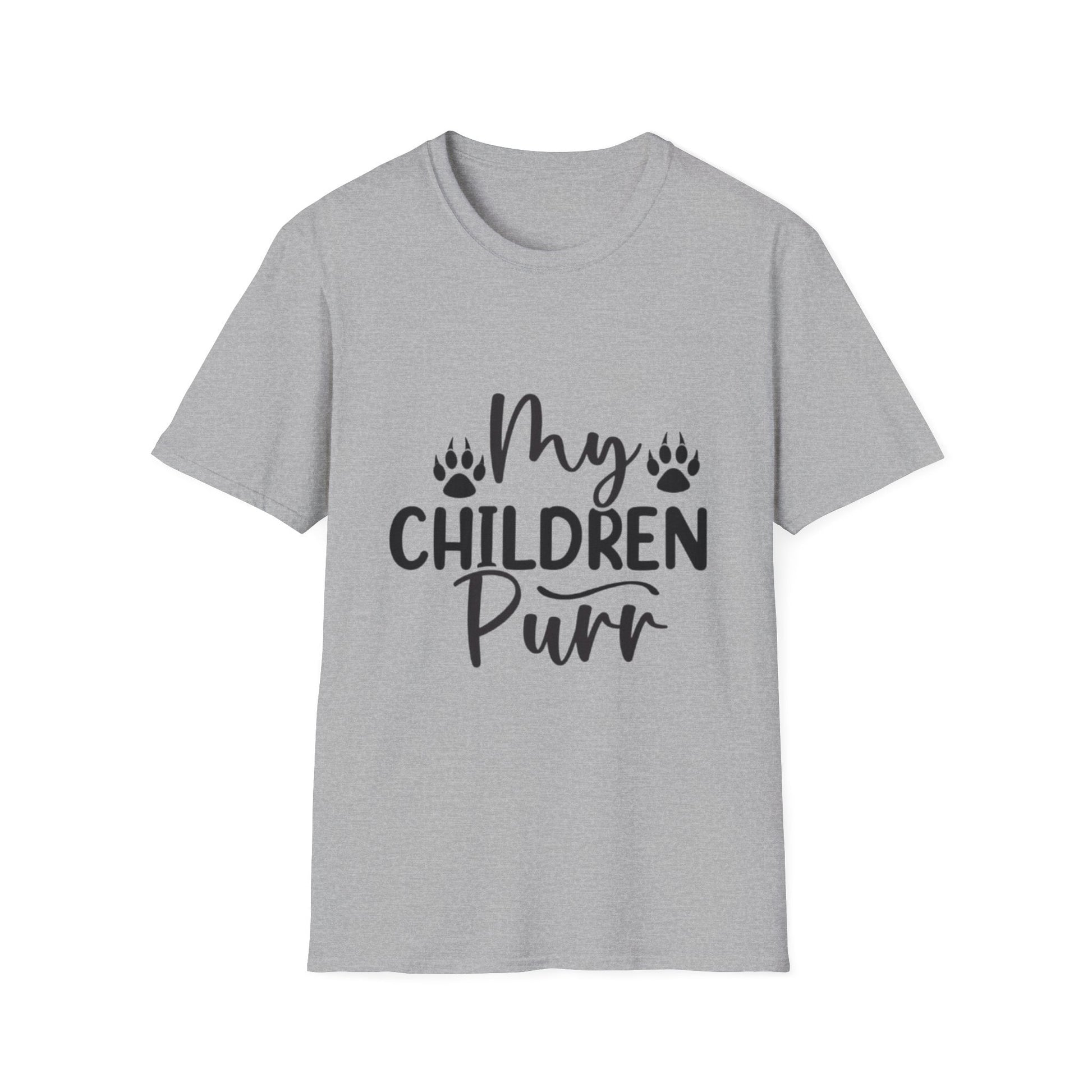 My Children Purr T-Shirt Sport Grey Printify T-Shirt Rhythm & Drip Apparel