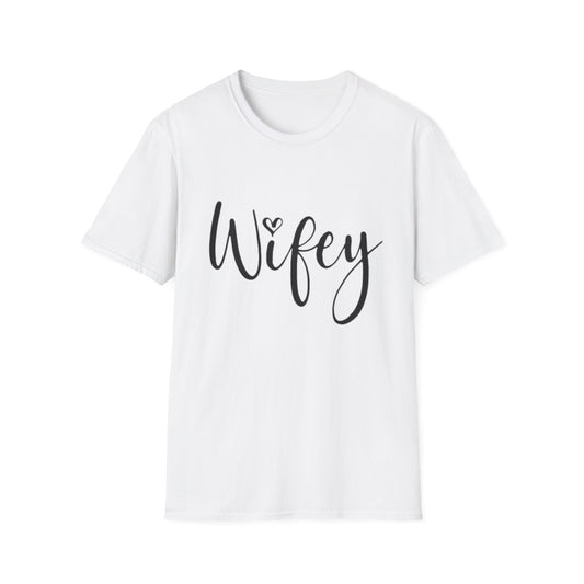 Wifey T-Shirt White Printify T-Shirt Rhythm & Drip Apparel
