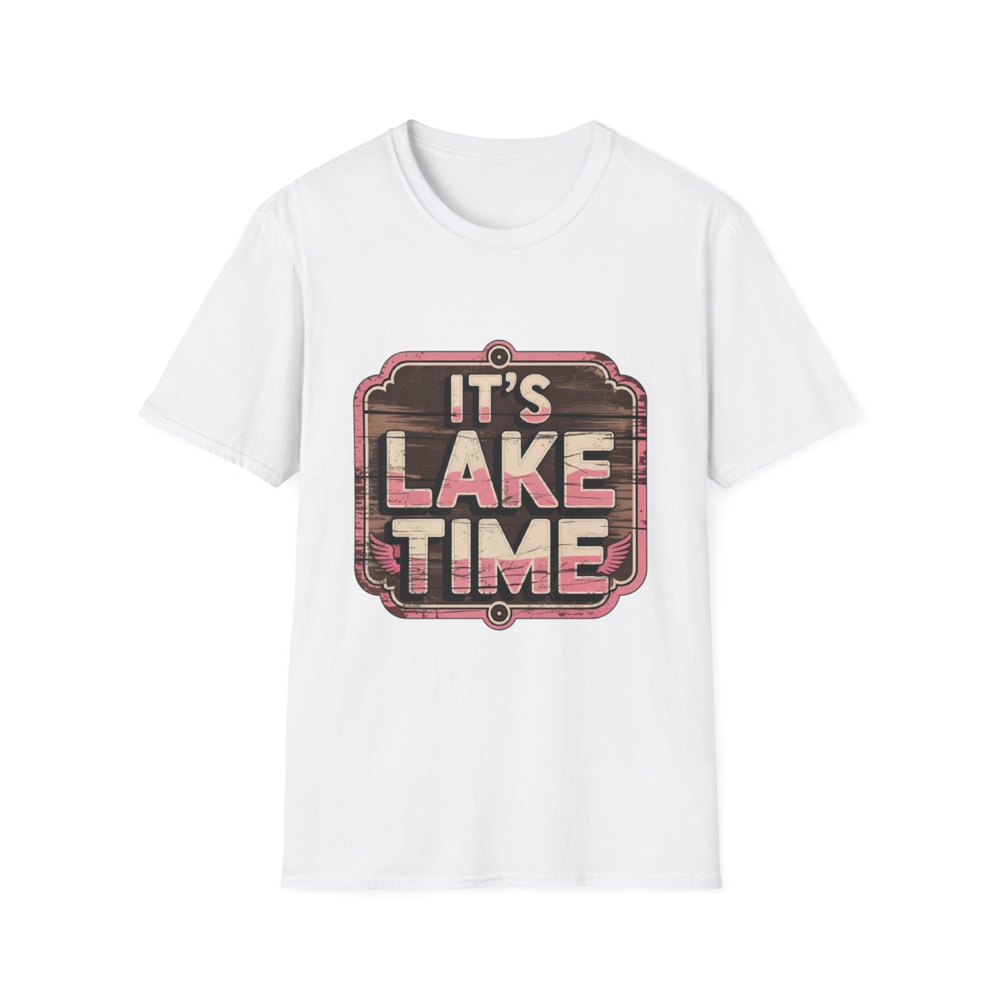 Summer- Lake Time T-Shirt White Printify T-Shirt Rhythm & Drip Apparel