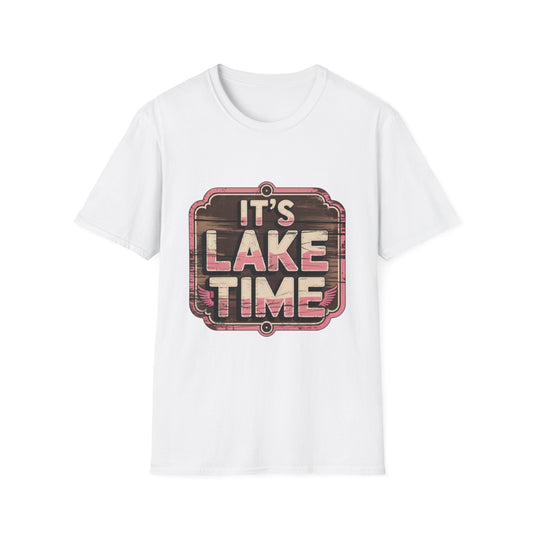 Summer- Lake Time T-Shirt White Printify T-Shirt Rhythm & Drip Apparel