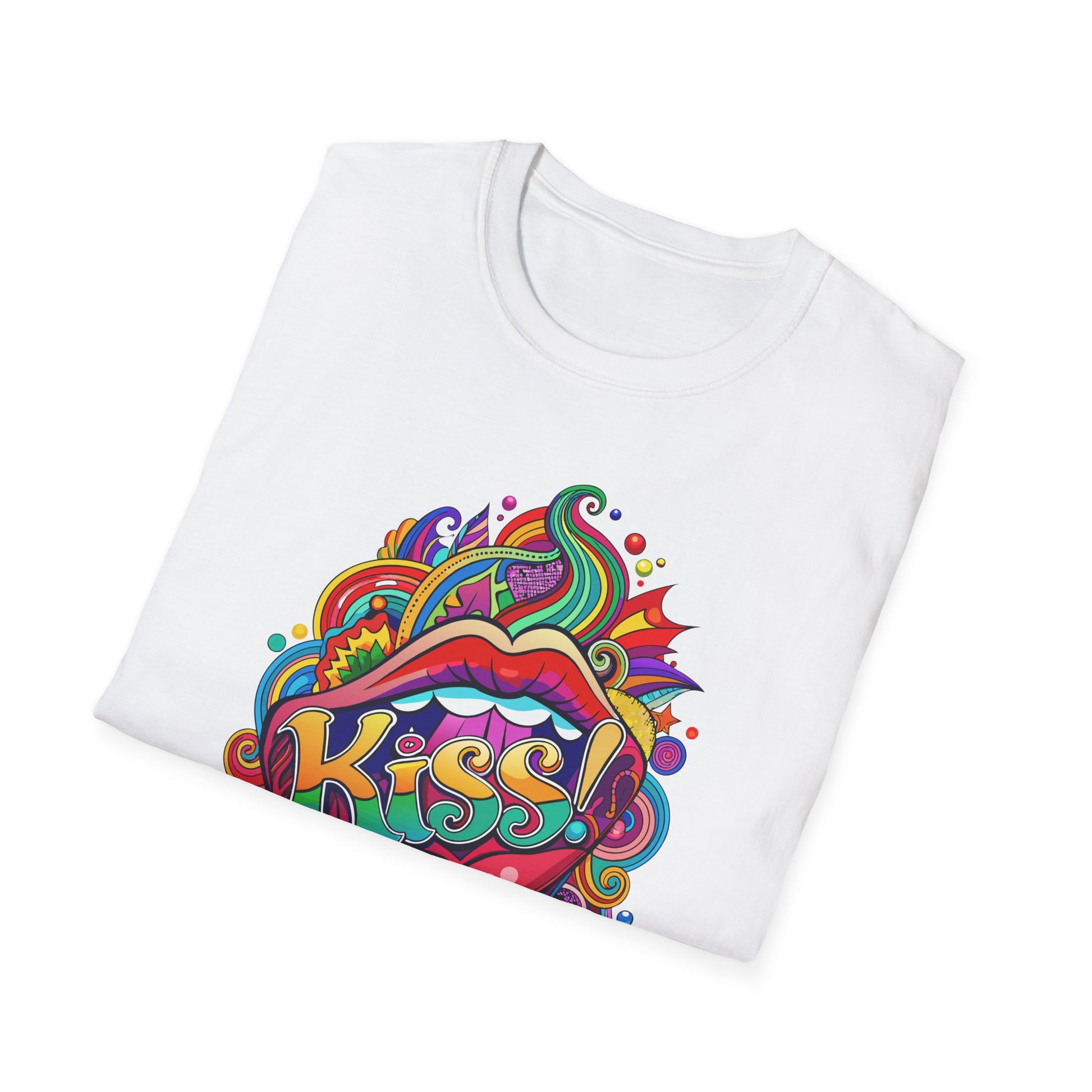 Vibrant Kiss Graphic T-Shirt Printify T-Shirt Rhythm & Drip Apparel