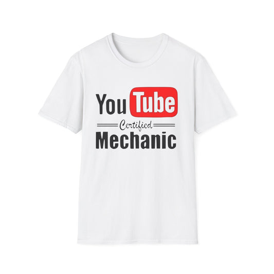 YouTube Certified Mechanic T-Shirt White Printify T-Shirt Rhythm & Drip Apparel