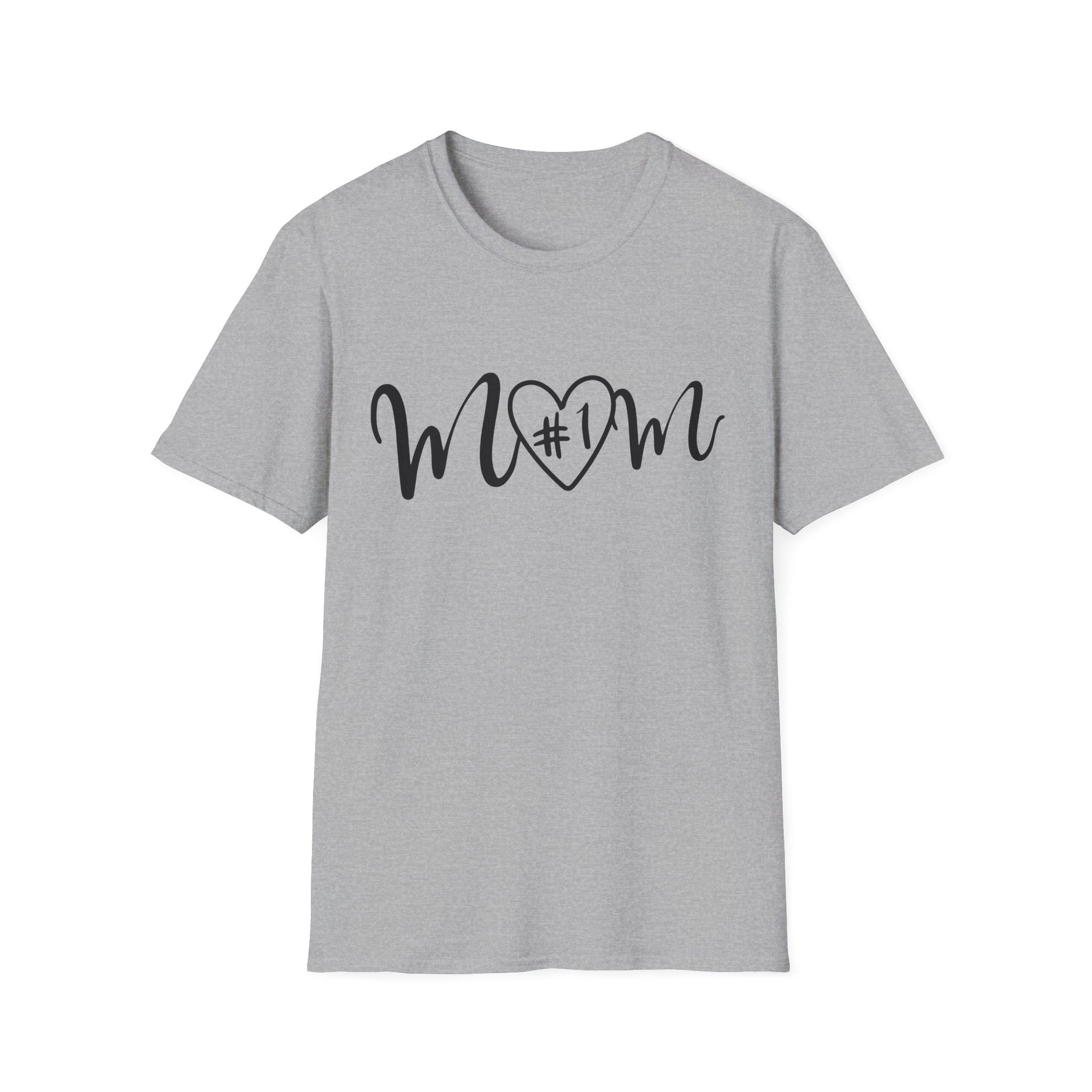 #1 Mom T-Shirt Sport Grey Printify T-Shirt Rhythm & Drip Apparel
