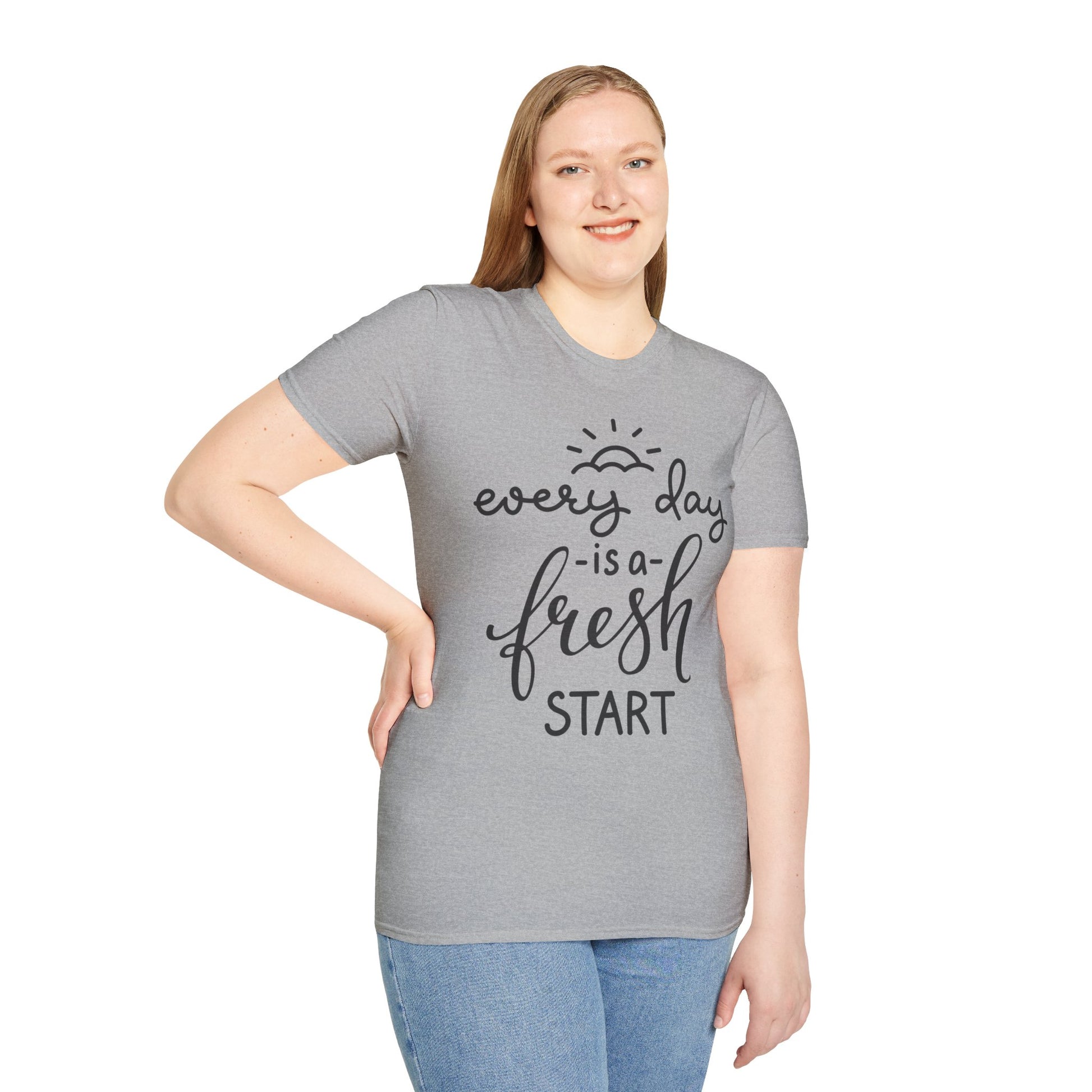 Every Day is a Fresh Start Unisex Softstyle T-Shirt - Rhythm & Drip