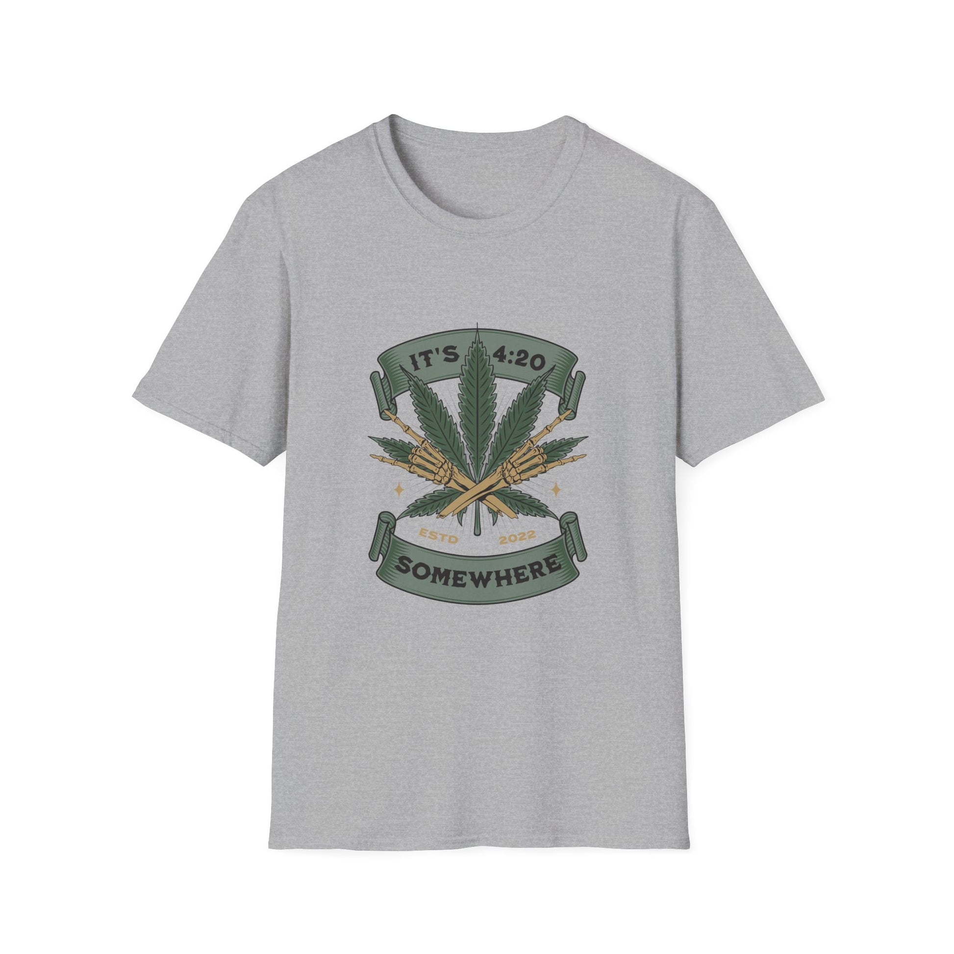 420 Celebration T-Shirt Sport Grey Printify T-Shirt Rhythm & Drip Apparel