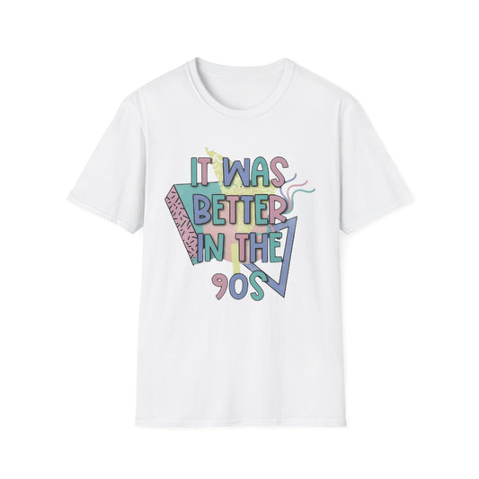 90s Retro 90s T-Shirt White Printify T-Shirt Rhythm & Drip Apparel