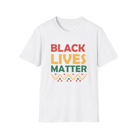 Black Lives Matter Design White Printify T-Shirt Rhythm & Drip Apparel