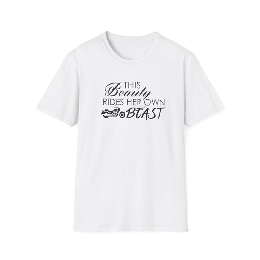 Biker Chick T-Shirt White Printify T-Shirt Rhythm & Drip Apparel