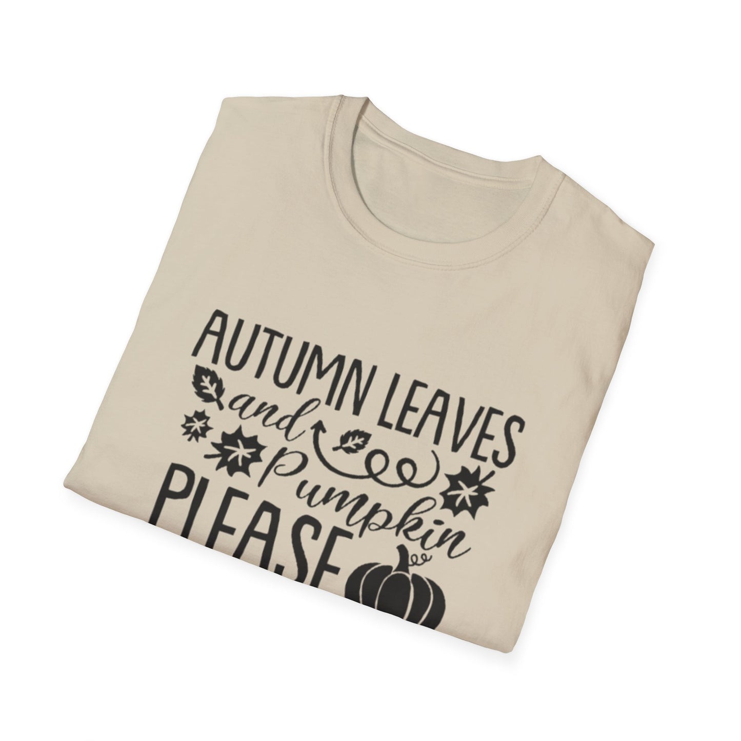 Fall- Autumn Leaves and Pumpkin T-Shirt Printify T-Shirt Rhythm & Drip Apparel