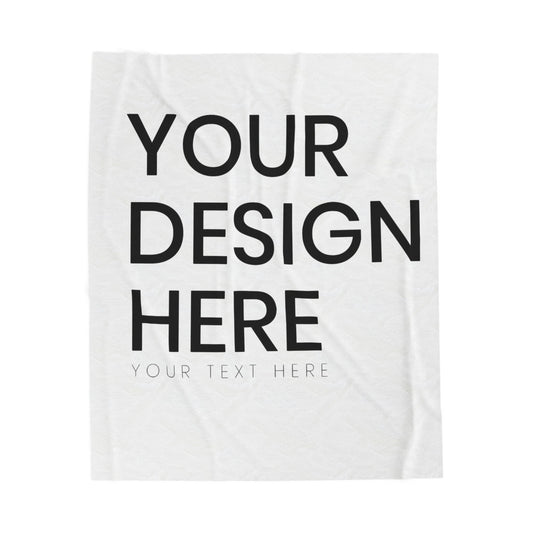 *Customizable Cozy Velveteen Plush Blanket | DO NOT CHECK OUT. EMAIL ME FIRST!! 50" × 60" Rhythm & Drip All Over Prints Rhythm & Drip Apparel