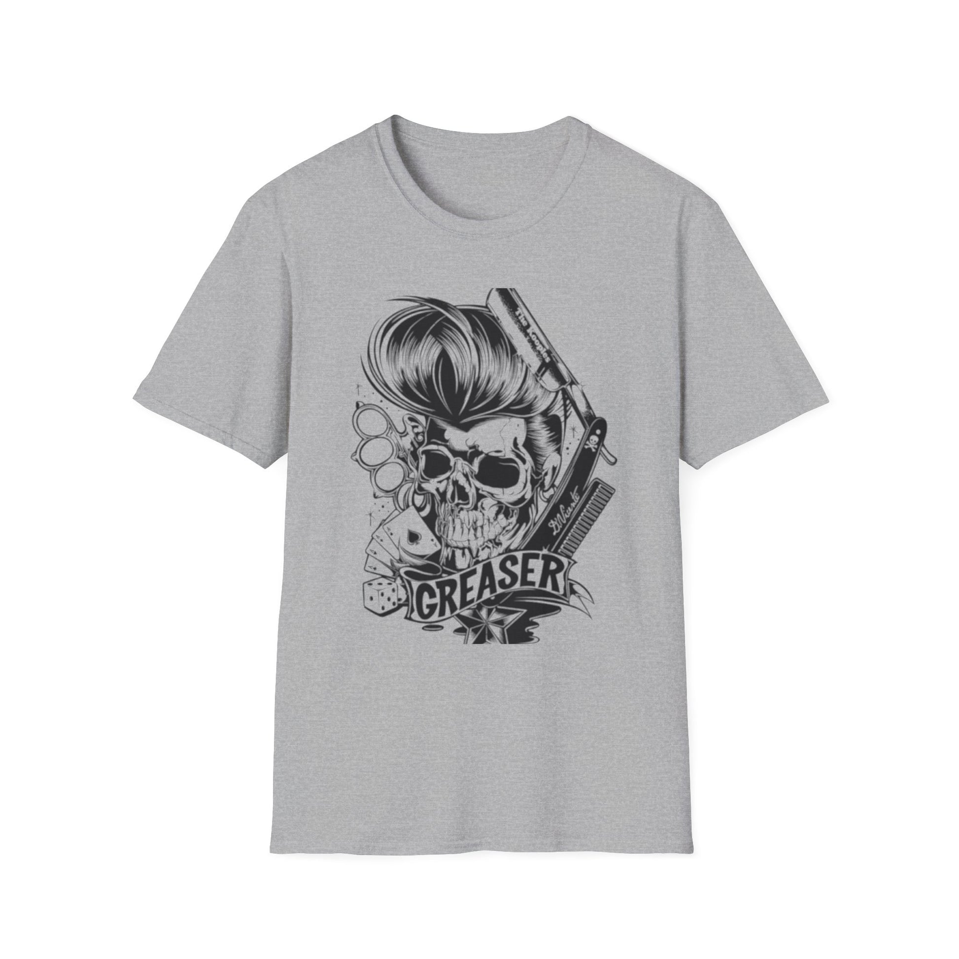 Greaser Rockabilly Graphic T-Shirt Sport Grey Printify T-Shirt Rhythm & Drip Apparel