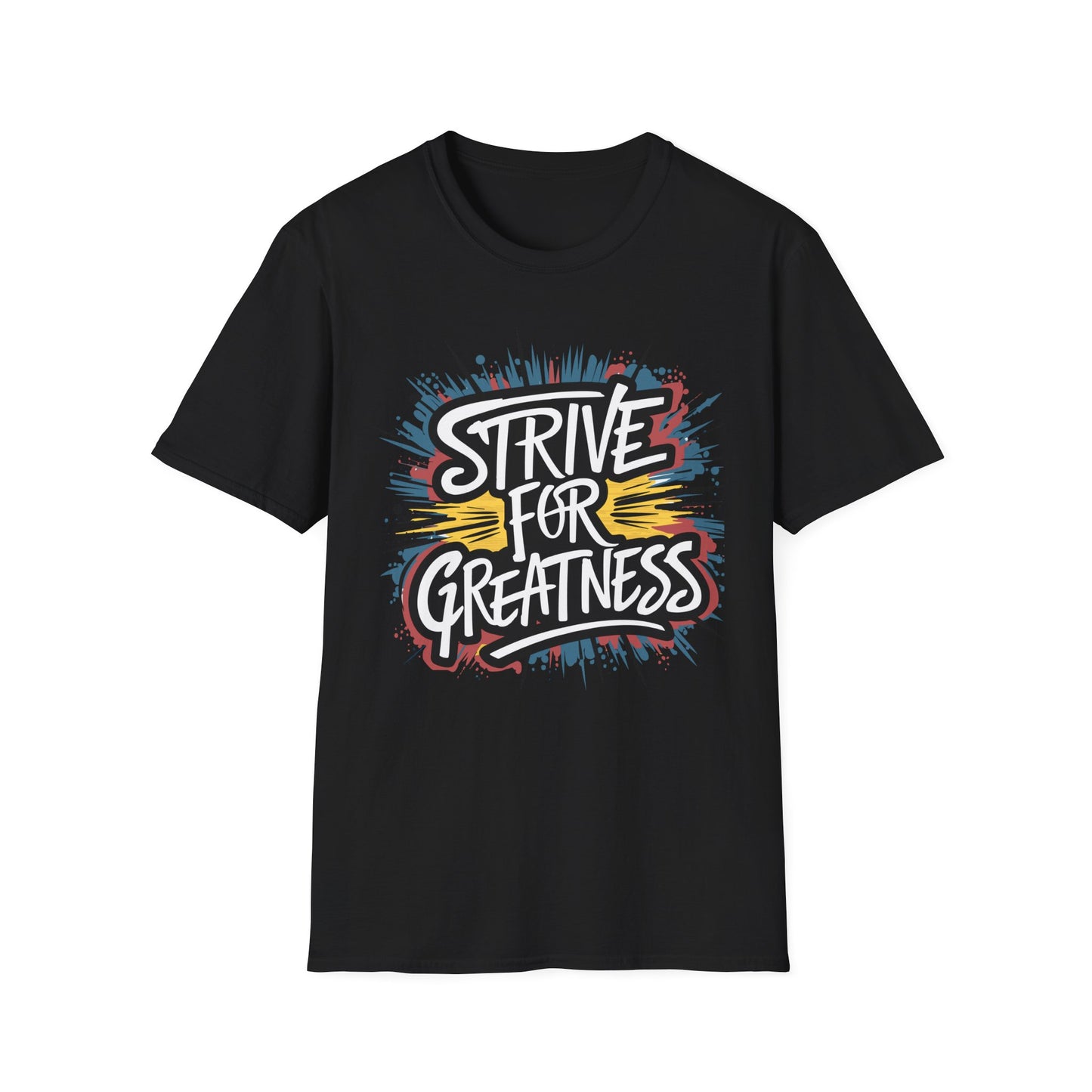 Motivational Unisex Softstyle T-Shirt - 'Strive for Greatness'