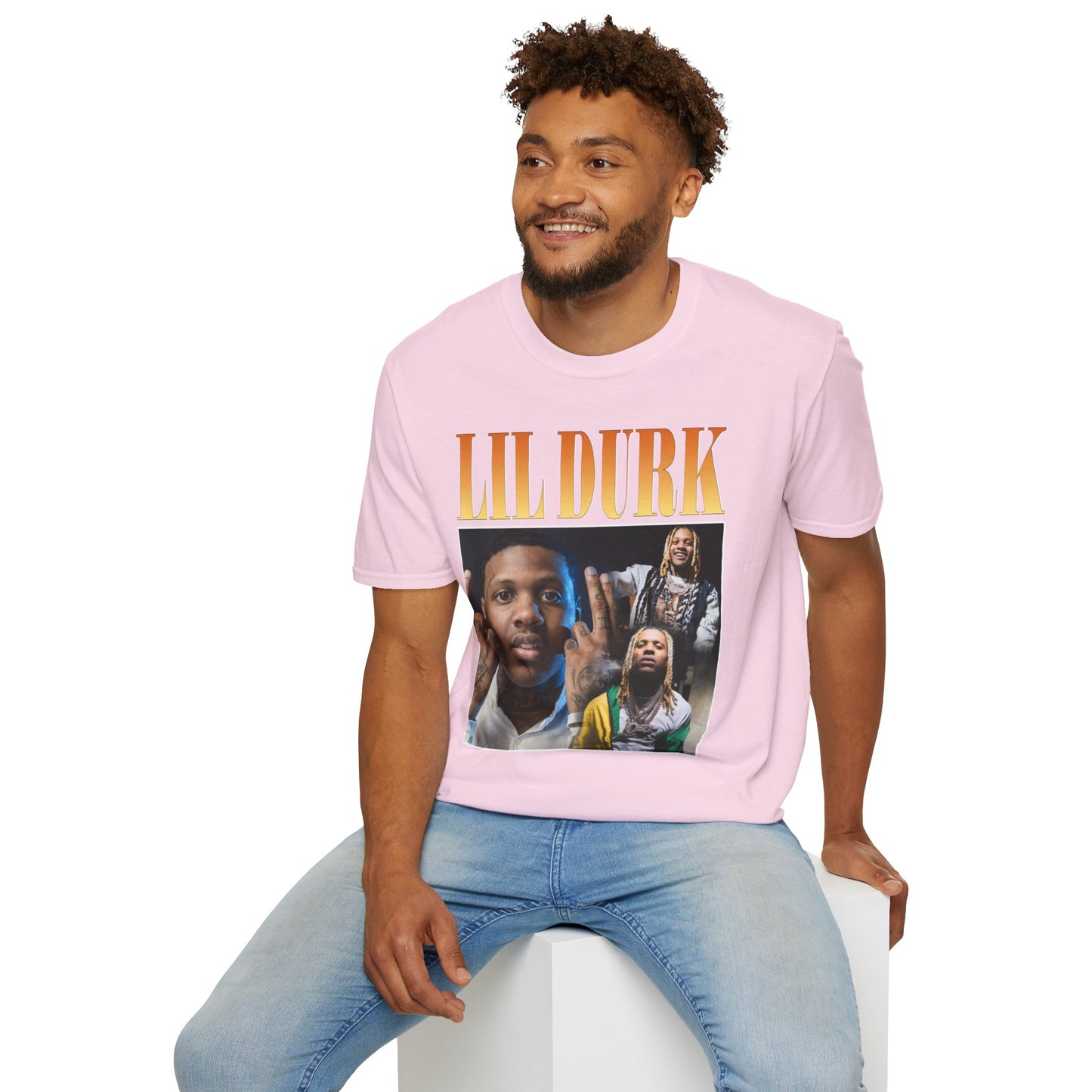 Lil Durk Graphic Unisex Softstyle T-Shirt - Trendy Music Tee for Fans - Rhythm & Drip
