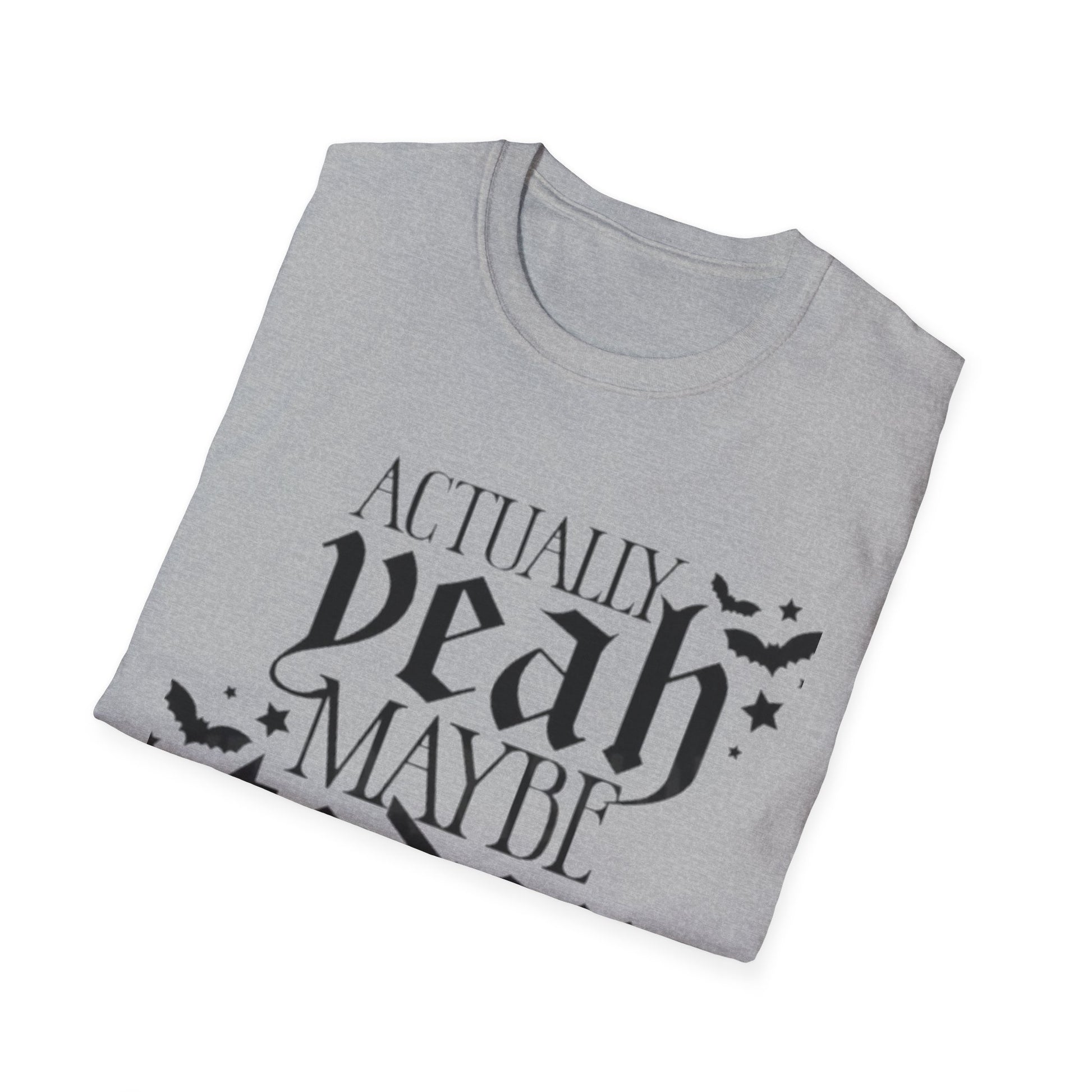 Actually Yeah Maybe Today Satan T-Shirt Printify T-Shirt Rhythm & Drip Apparel