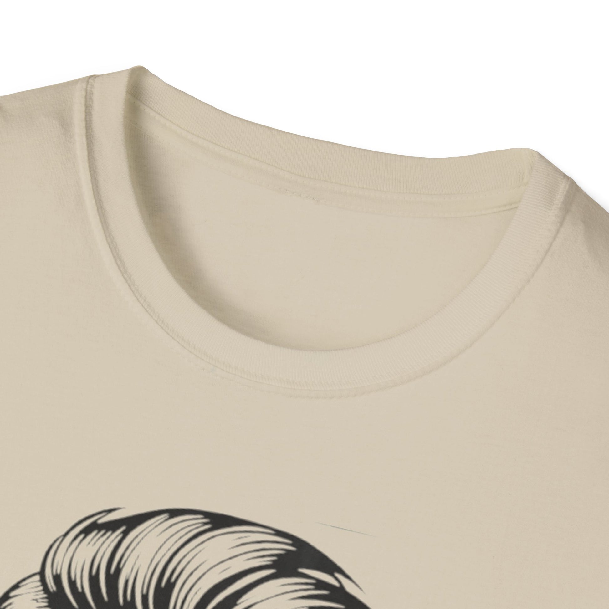 Stylish Skull Beard T-Shirt Printify T-Shirt Rhythm & Drip Apparel
