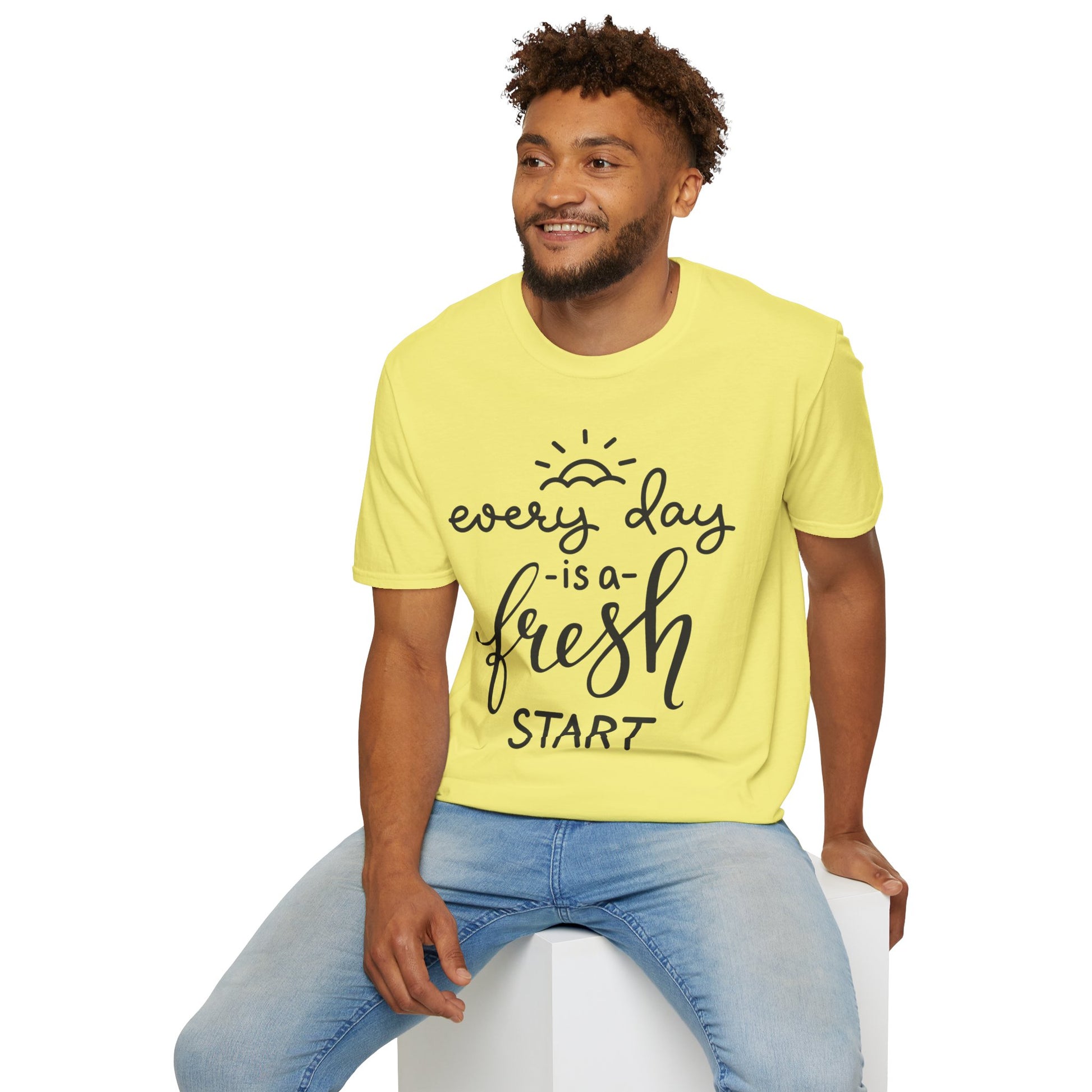 Every Day is a Fresh Start Unisex Softstyle T-Shirt - Rhythm & Drip