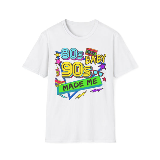 80s 90s Baby T-Shirt White Printify T-Shirt Rhythm & Drip Apparel