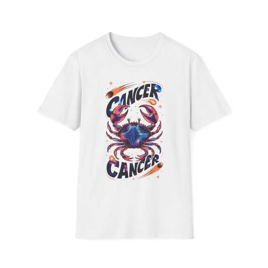 Cancer Zodiac T-Shirt White Printify T-Shirt Rhythm & Drip Apparel
