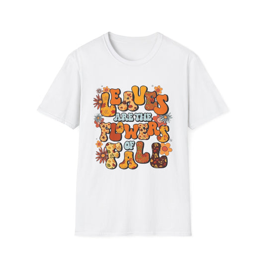 Fall- Flowers Of Fall T-Shirt White Printify T-Shirt Rhythm & Drip Apparel