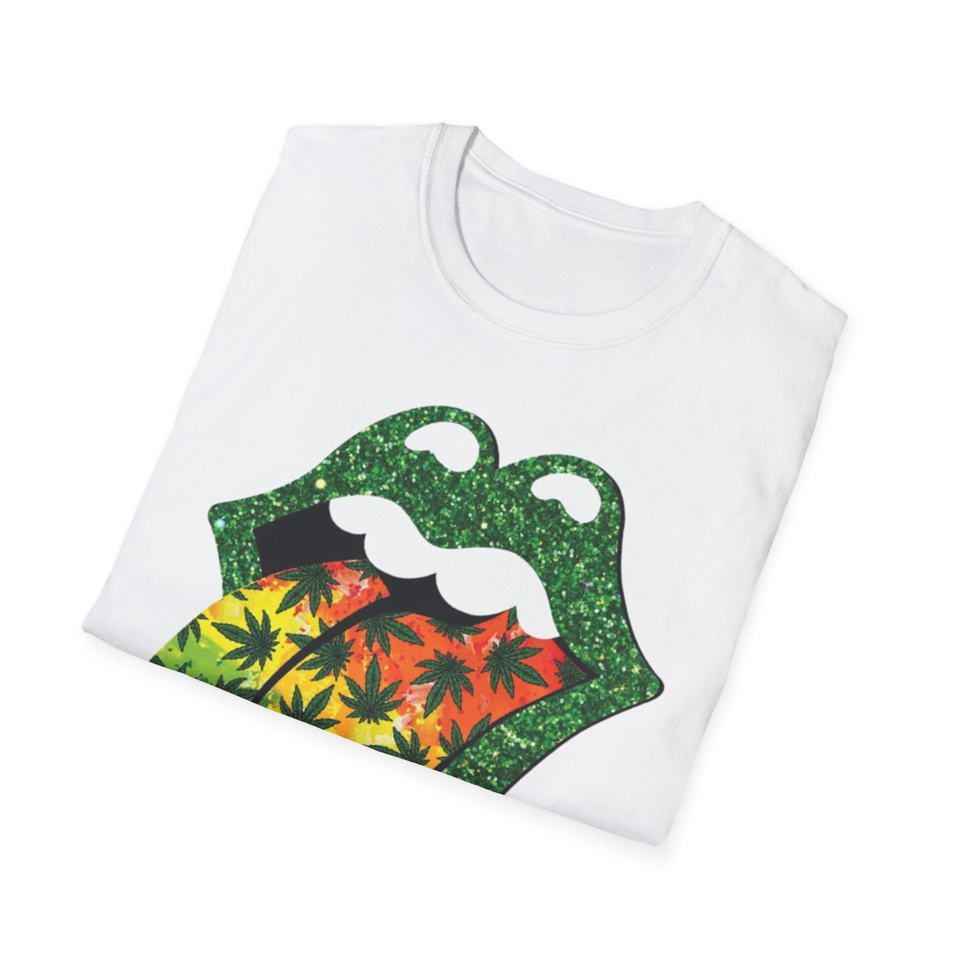 Vibrant Rolling Stones-Inspired Graphic Tee Printify T-Shirt Rhythm & Drip Apparel
