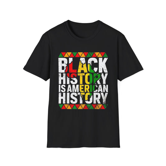 Black History Is American History T-Shirt Black Printify T-Shirt Rhythm & Drip Apparel