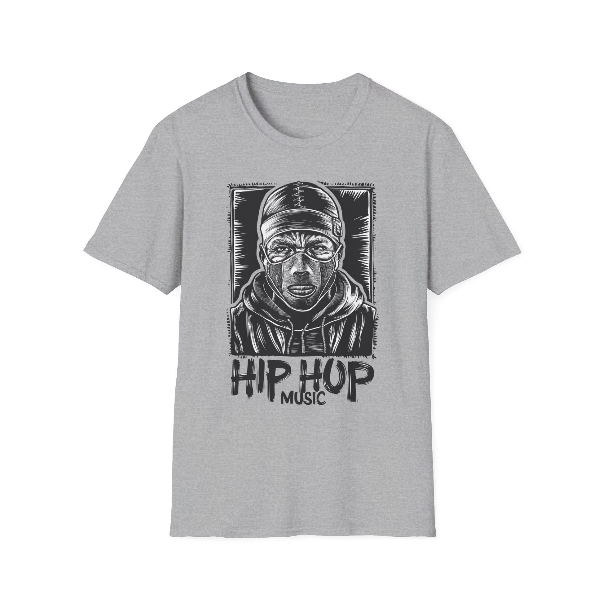 Hip Hop Music Graphic T-Shirt Sport Grey Printify T-Shirt Rhythm & Drip Apparel