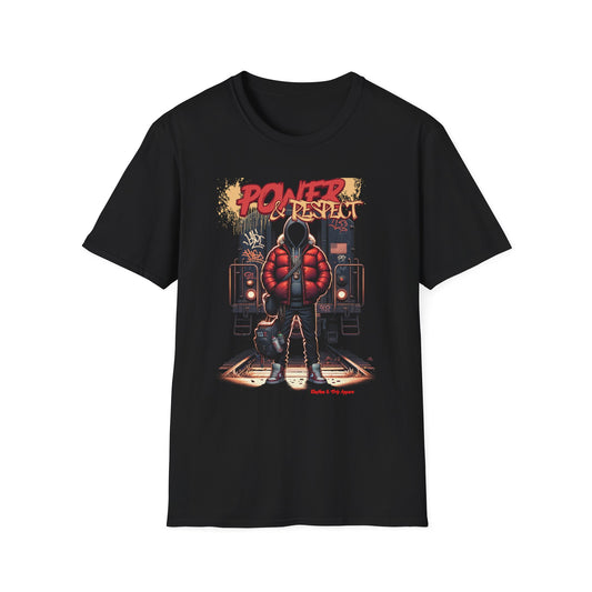 Power And Respect T-Shirt Black Printify T-Shirt Rhythm & Drip Apparel
