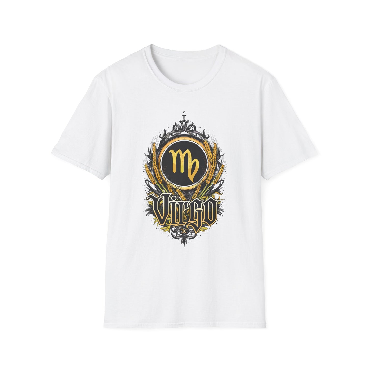 Virgo Zodiac T-Shirt White Printify T-Shirt Rhythm & Drip Apparel