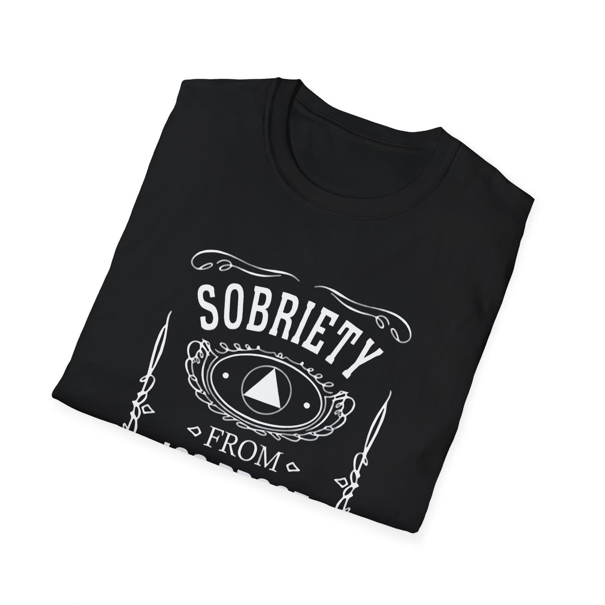 Addiction- Sobriety T-Shirt - Unisex Tee, Recovery Gift, Alcohol Awareness Apparel, Motivational Shirt, Sober Living Wear, Gift for Friends Printify T-Shirt Rhythm & Drip Apparel