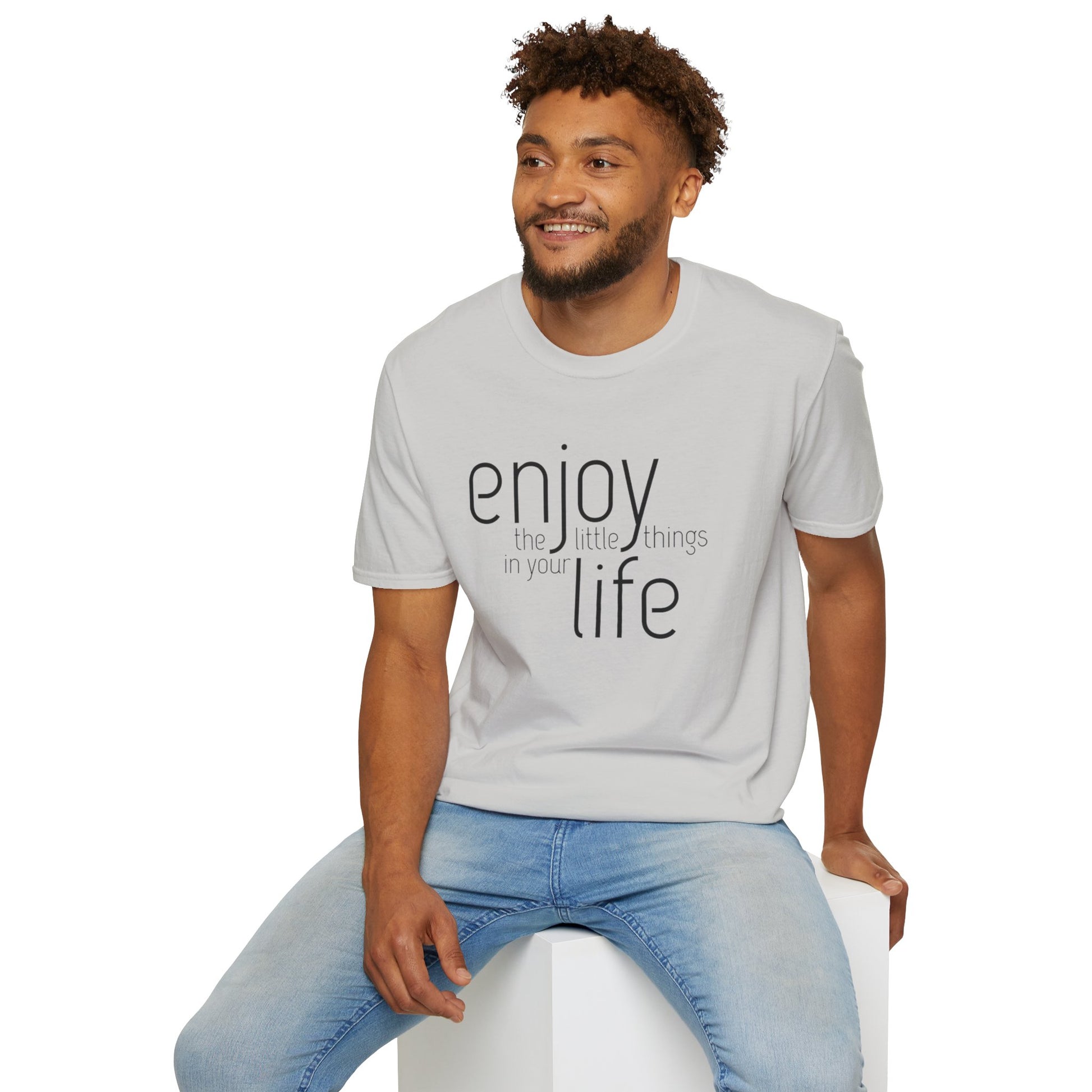 Enjoy the Little Things T-Shirt | Unisex Softstyle Tee for Everyday Comfort - Rhythm & Drip