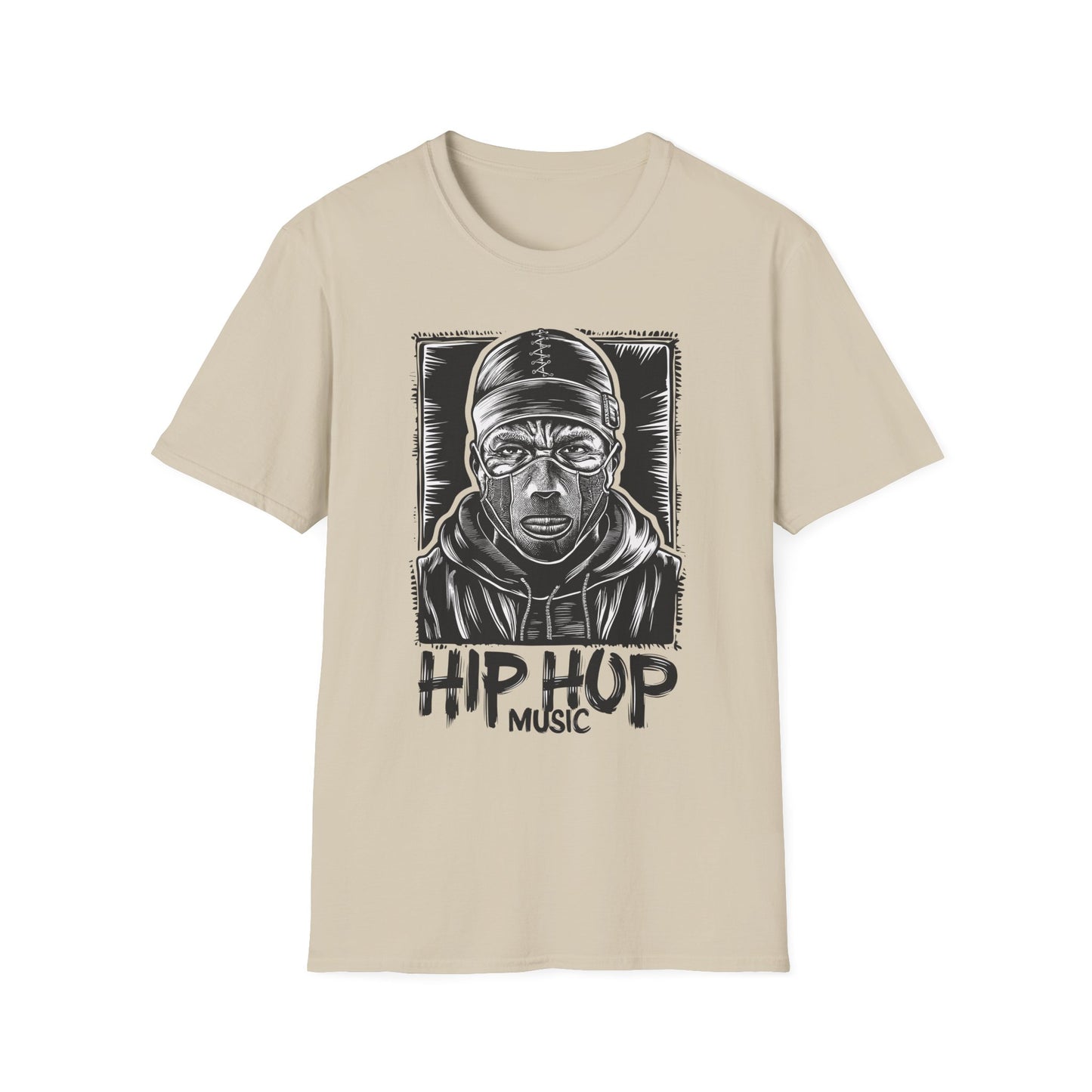 Hip Hop Music Graphic T-Shirt Sand Printify T-Shirt Rhythm & Drip Apparel