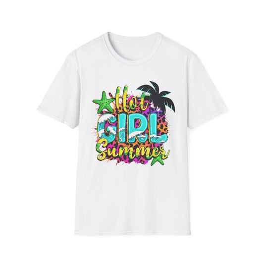 Summer- Hot Girl Summer T-Shirt White Printify T-Shirt Rhythm & Drip Apparel