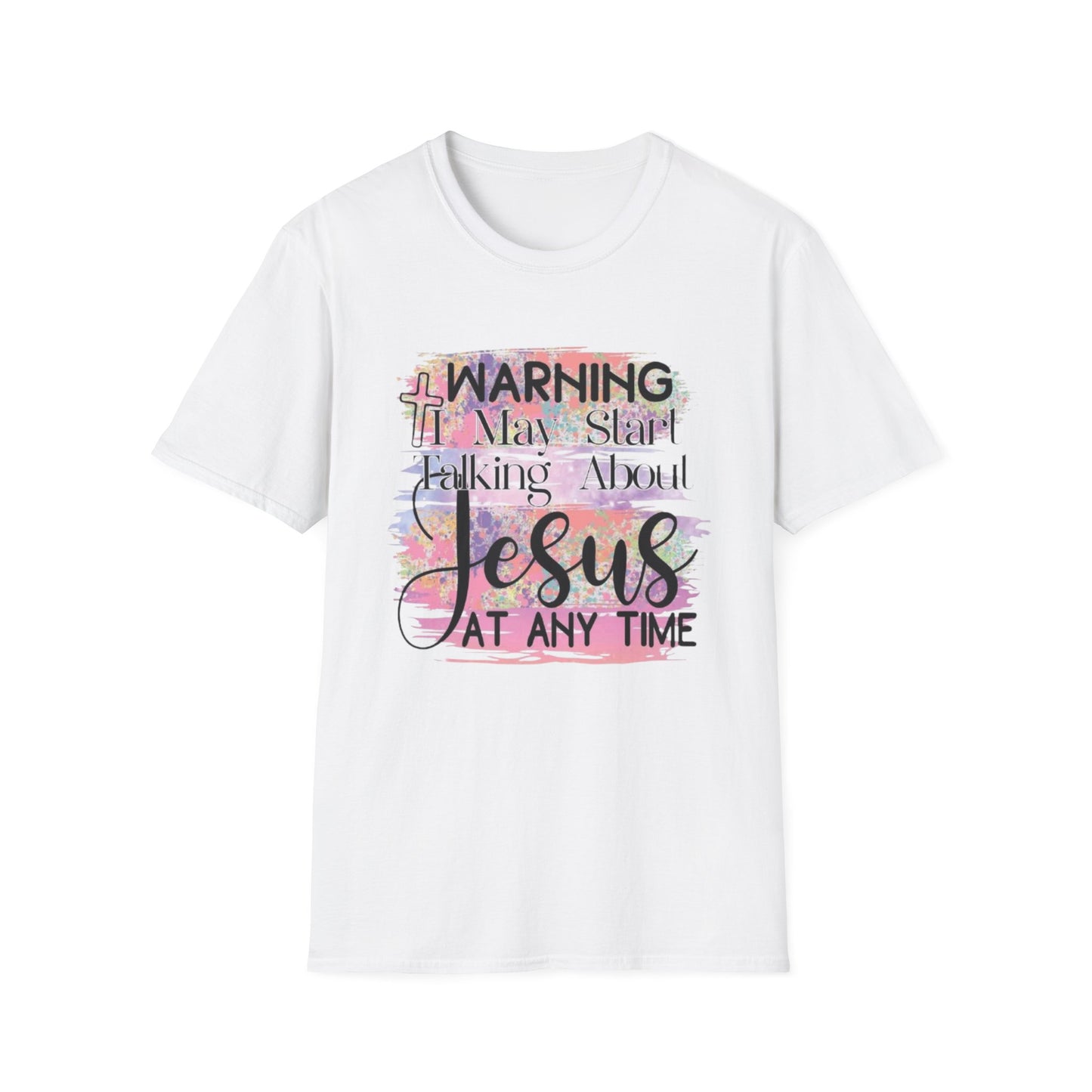 Warning Jesus T-Shirt, Printify T-Shirt Rhythm & Drip Apparel