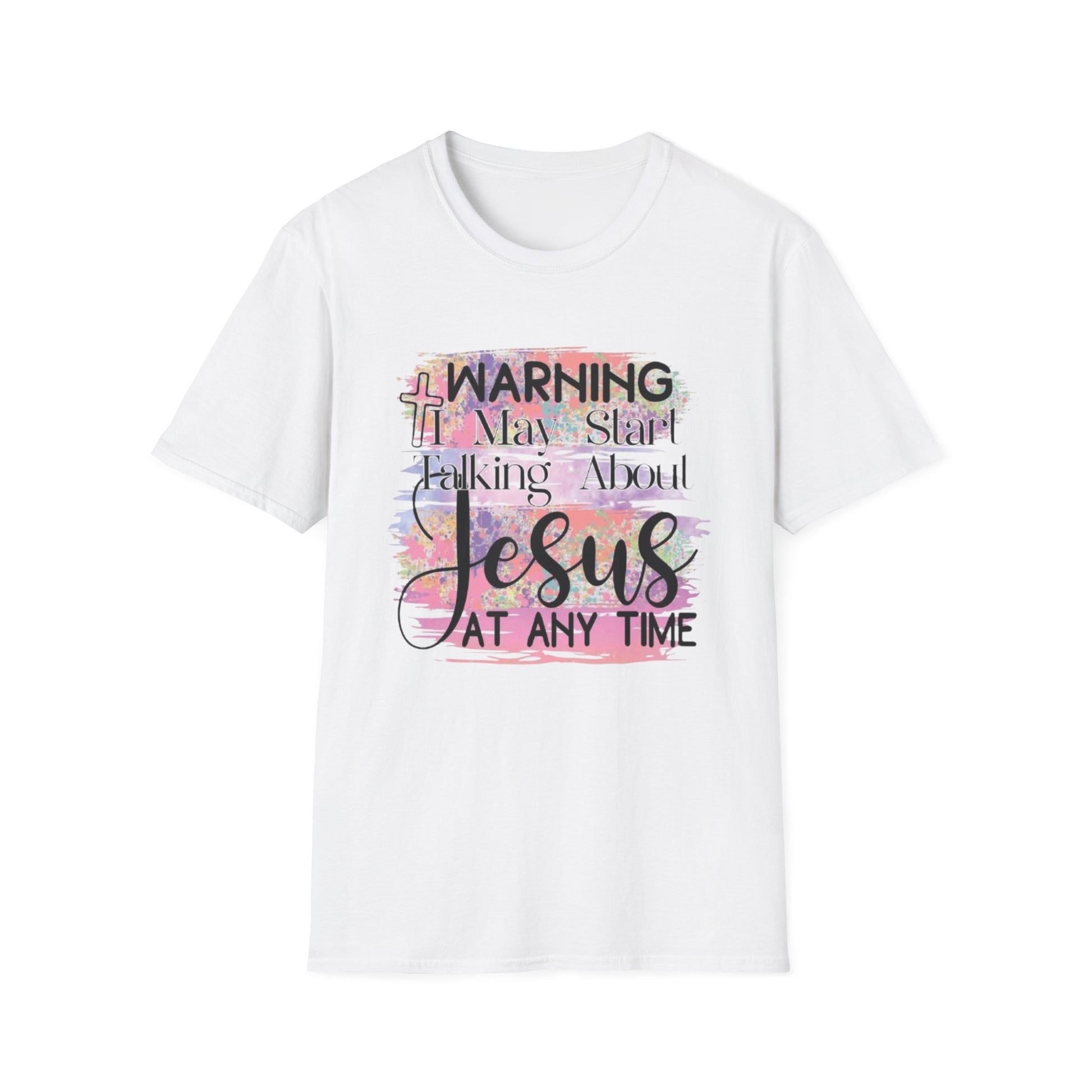 Warning Jesus T-Shirt, Printify T-Shirt Rhythm & Drip Apparel