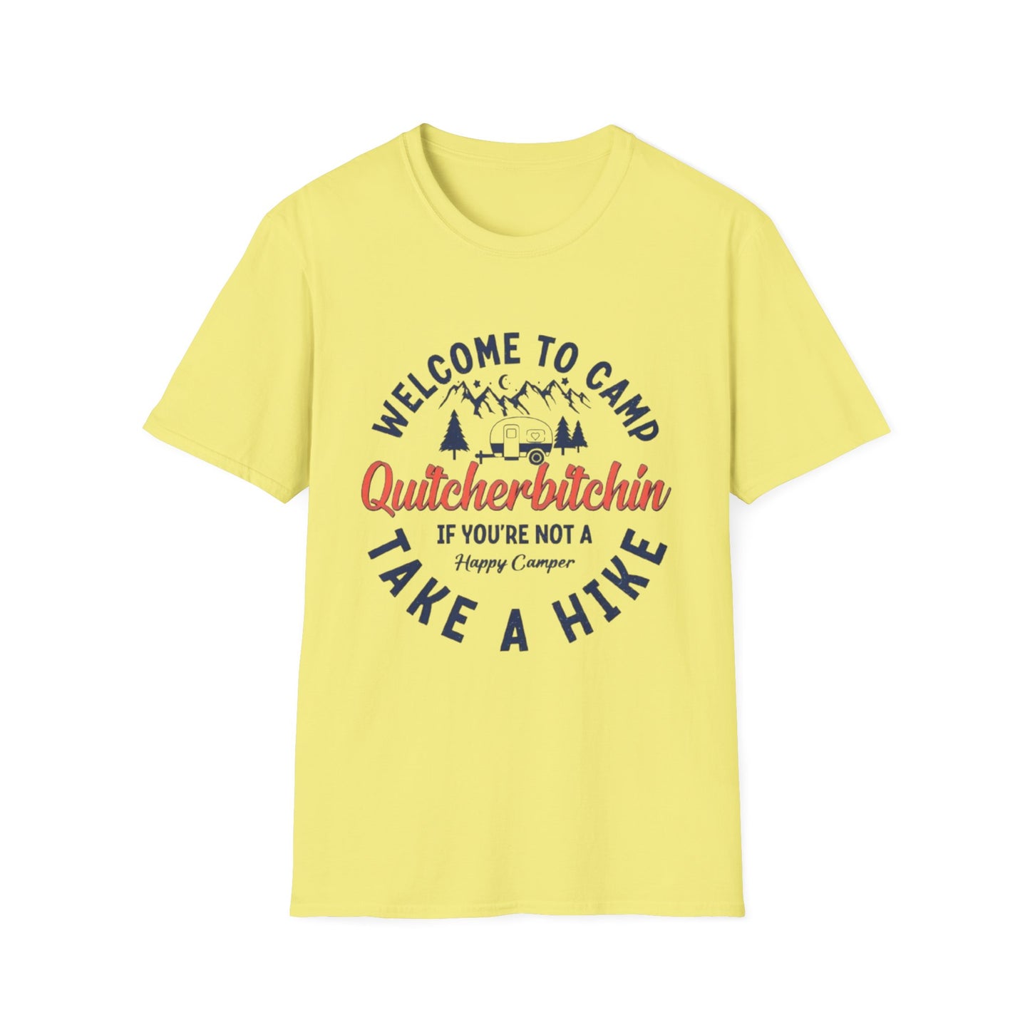 Welcome to Camp T-Shirt Cornsilk Printify T-Shirt Rhythm & Drip Apparel