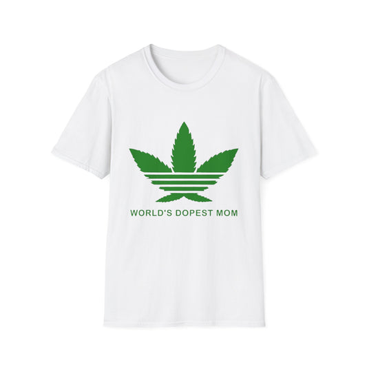 World's Dopest Mom T-Shirt White Printify T-Shirt Rhythm & Drip Apparel