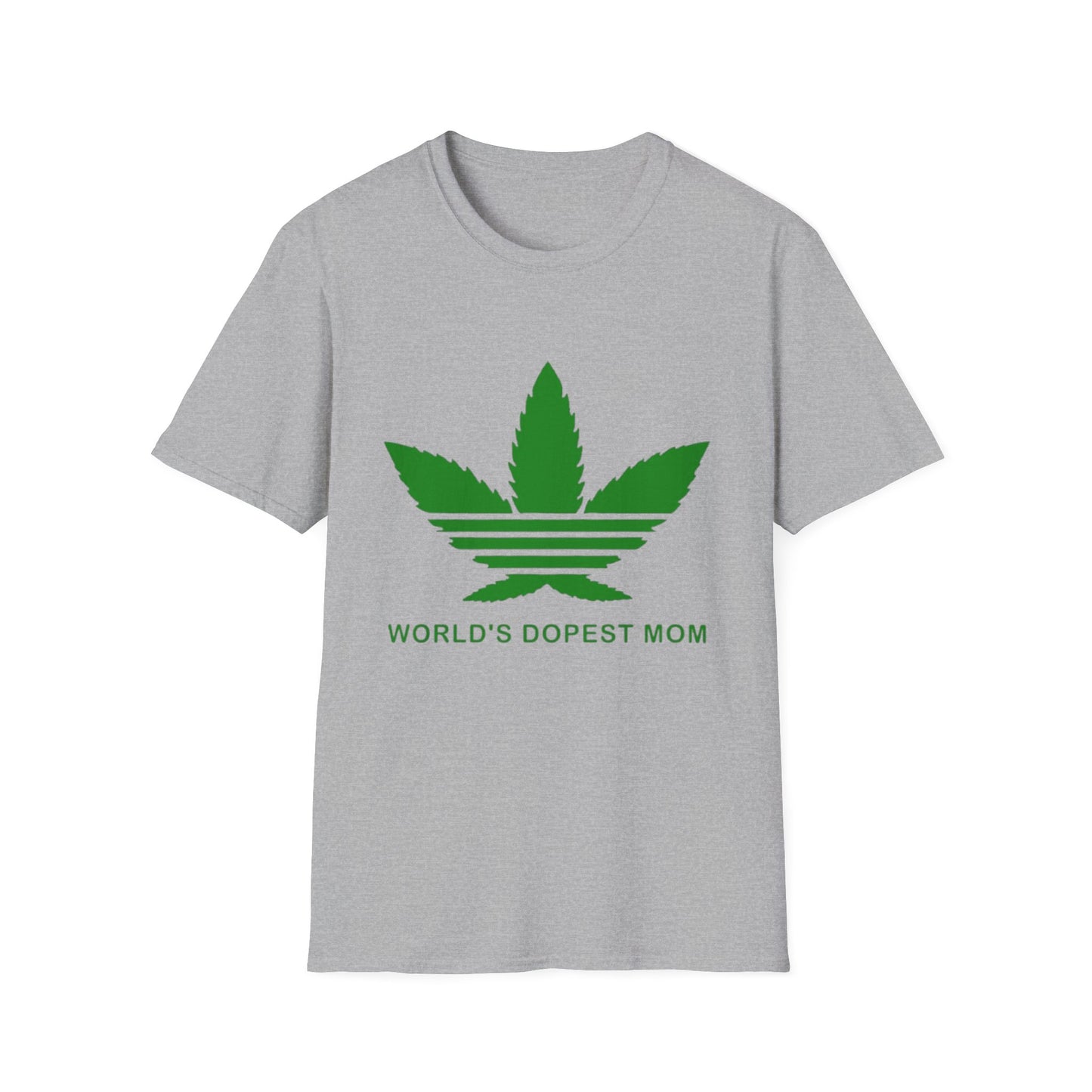 World's Dopest Mom T-Shirt Sport Grey Printify T-Shirt Rhythm & Drip Apparel