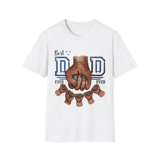 Best Dad Ever T-Shirt White Printify T-Shirt Rhythm & Drip Apparel