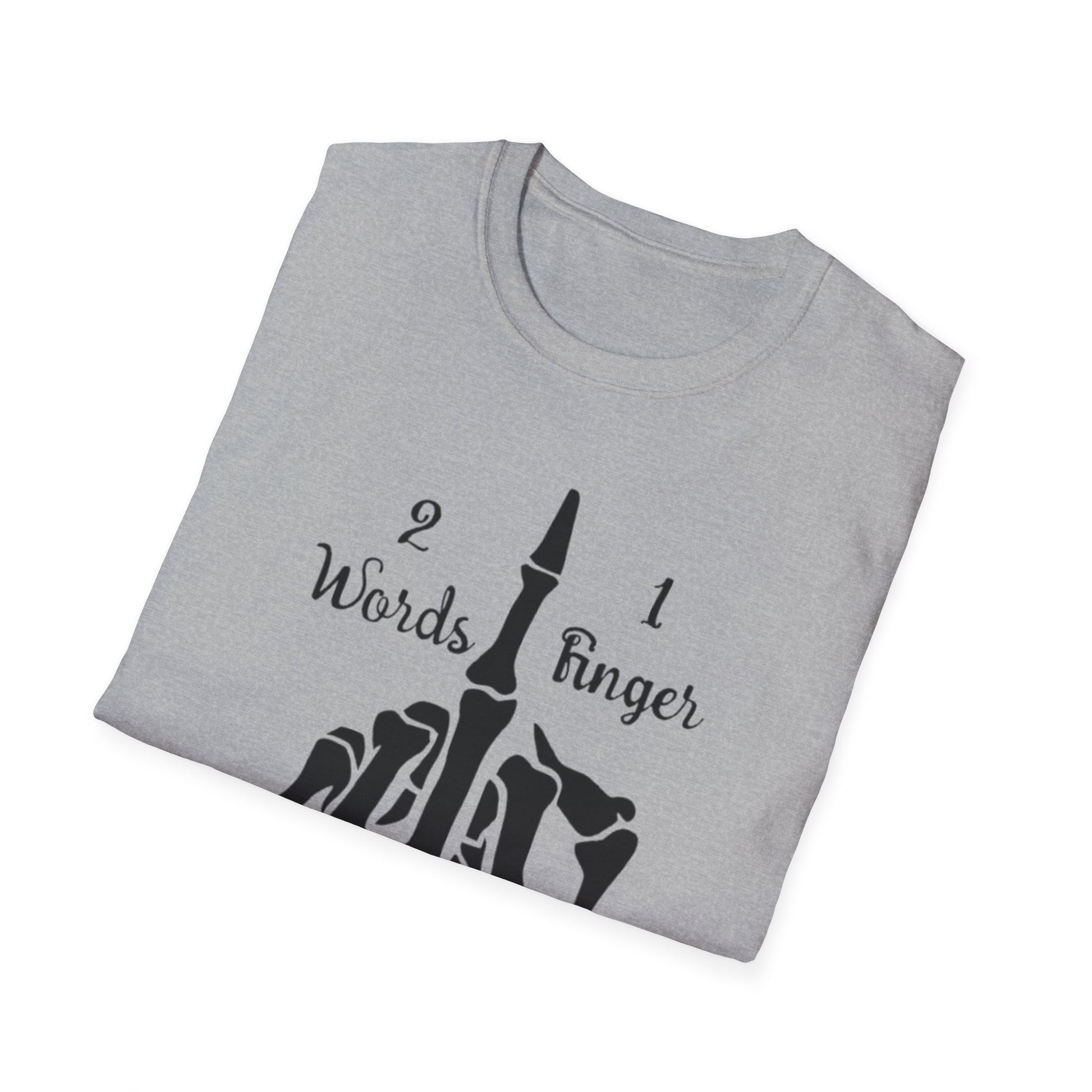 2 Words 1 Finger Printify T-Shirt Rhythm & Drip Apparel