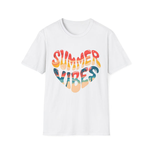 Summer- Summer Vibes T-Shirt White Printify T-Shirt Rhythm & Drip Apparel