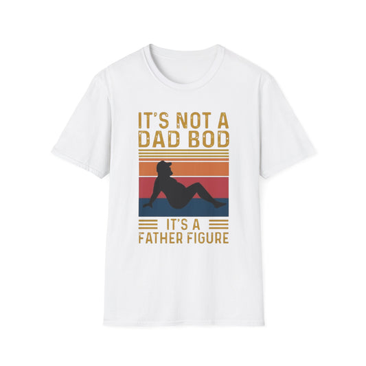 Dad Bod Father Figure T-Shirt White Printify T-Shirt Rhythm & Drip Apparel